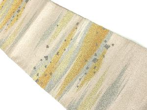 アンティーク　霞に箔散らし模様織出し袋帯（材料）